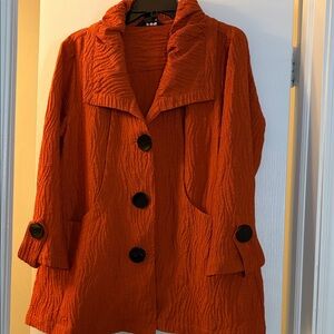 Ali Miles Vibrant Orange jacket